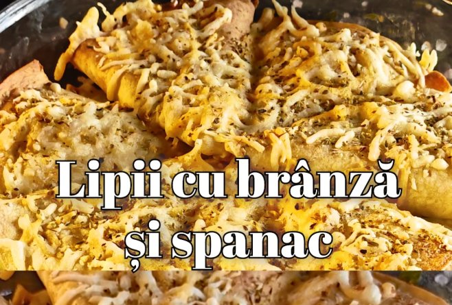 Lipii cu brânză și spanac – rețetă simplă, rapidă și foarte gustoasă