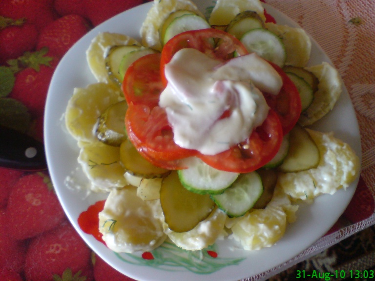 Salata in straturi cu pui