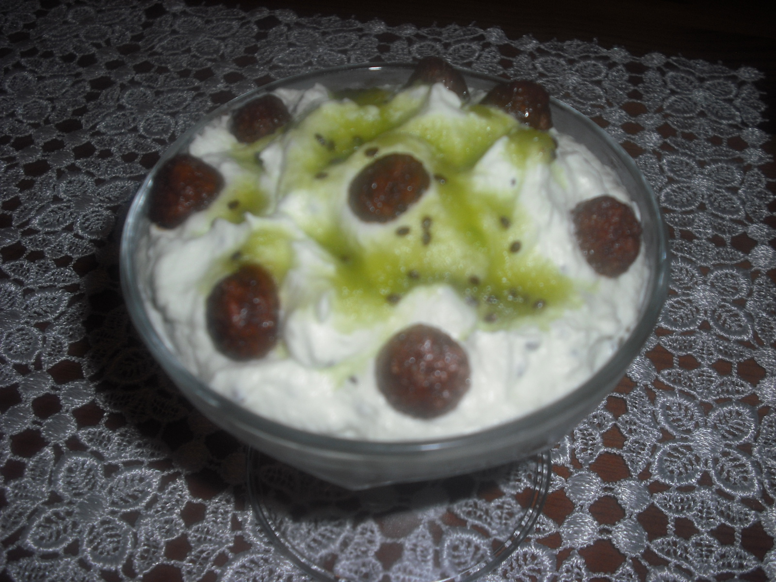 Mousse de kiwi cu cereale