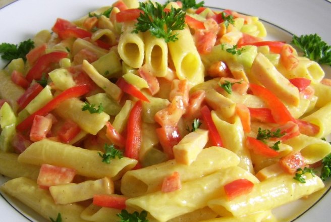 Paste penne cu sos de mustar