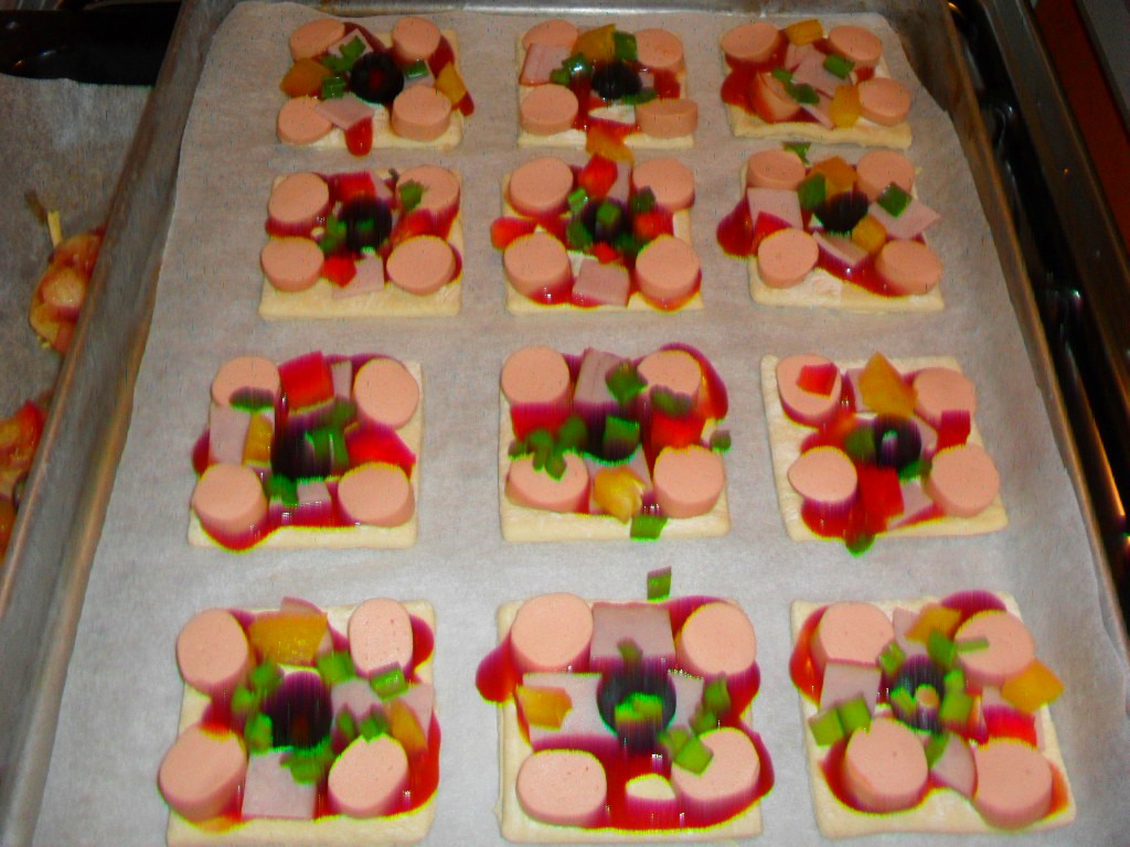 Mini-pizza in foietaj