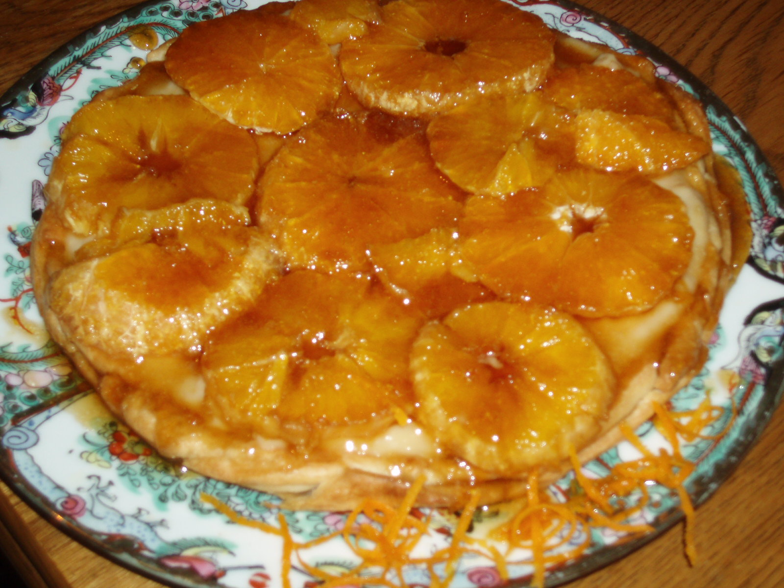 Tarta cu portocale in caramel de mandarine