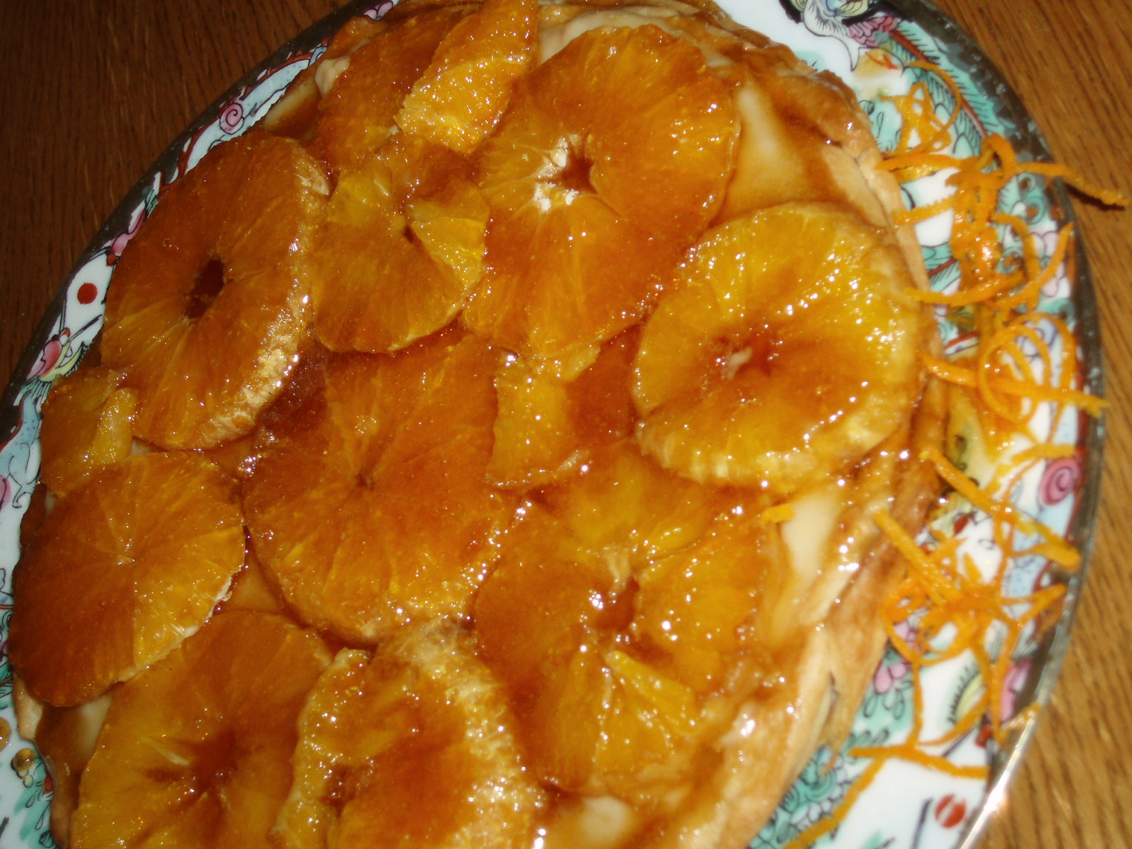 Tarta cu portocale in caramel de mandarine