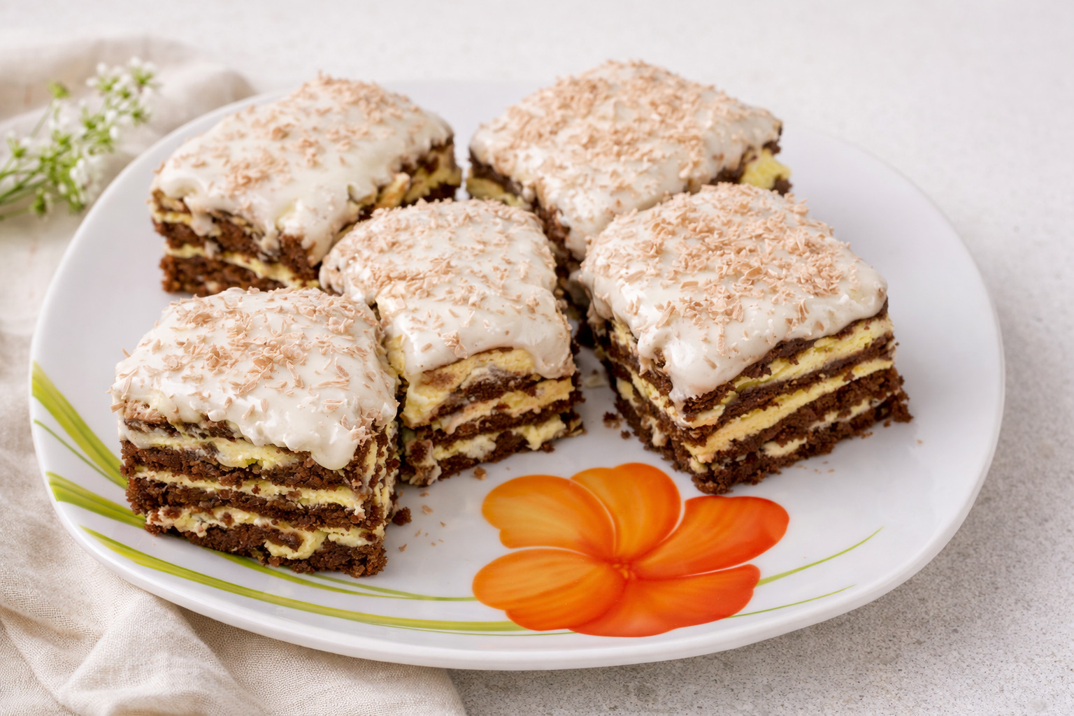 Prajitura cu foi de pandispan