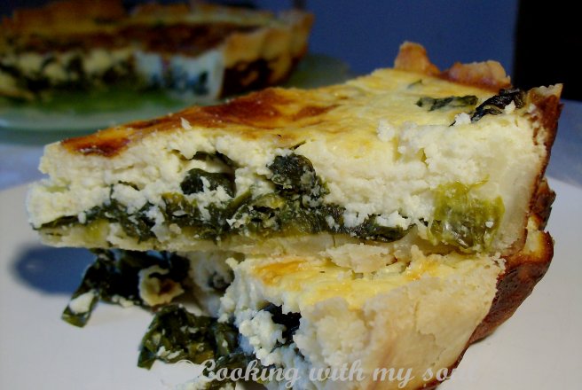 Quiche cu leurda si branza de burduf