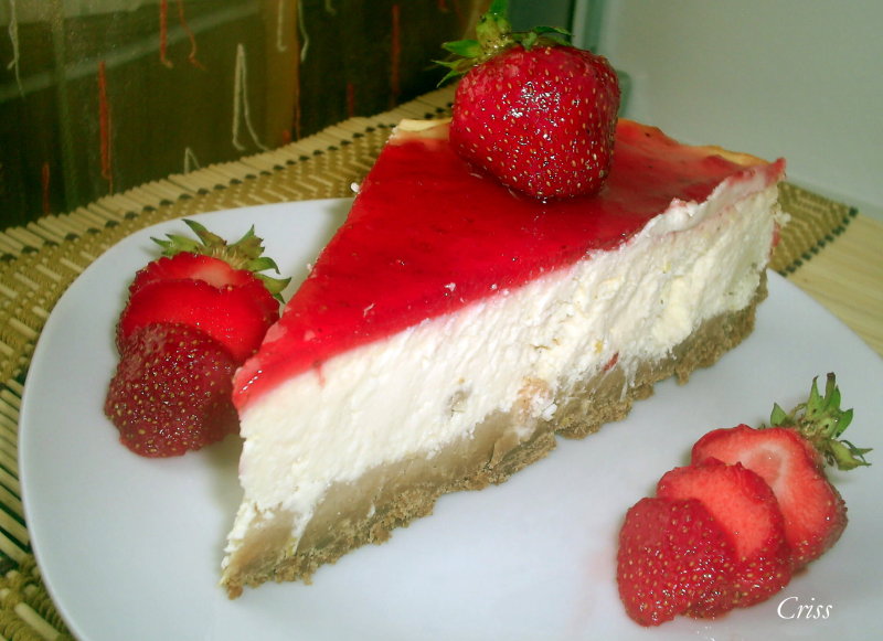 Cheesecake cu capsuni