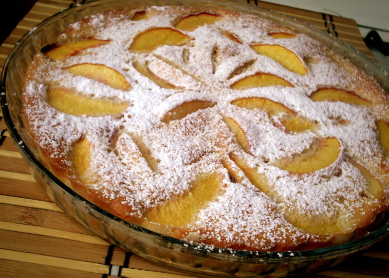 Clafoutis cu piersici