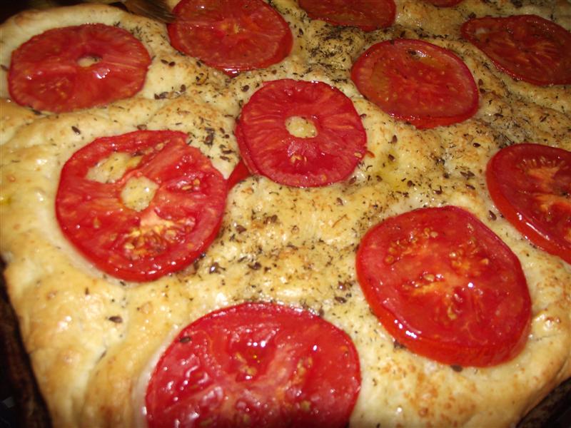 Focaccia cu roşii