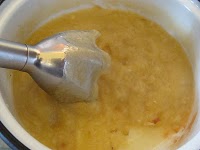 Creme Piatou cu mere caramelizate si napolitane din mere uscate
