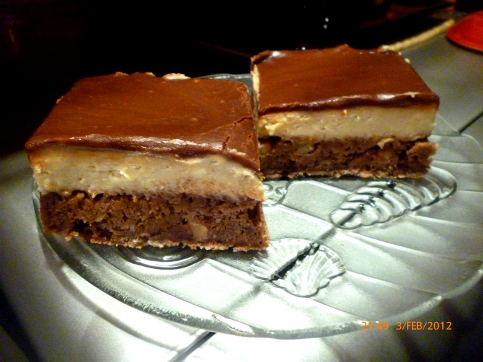 Brownies cappuccino cu mascarpone