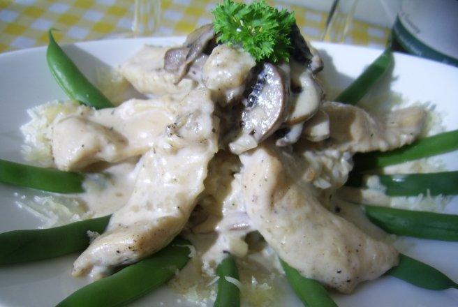 Pollo ai funghi porcini - Pui cu hribi