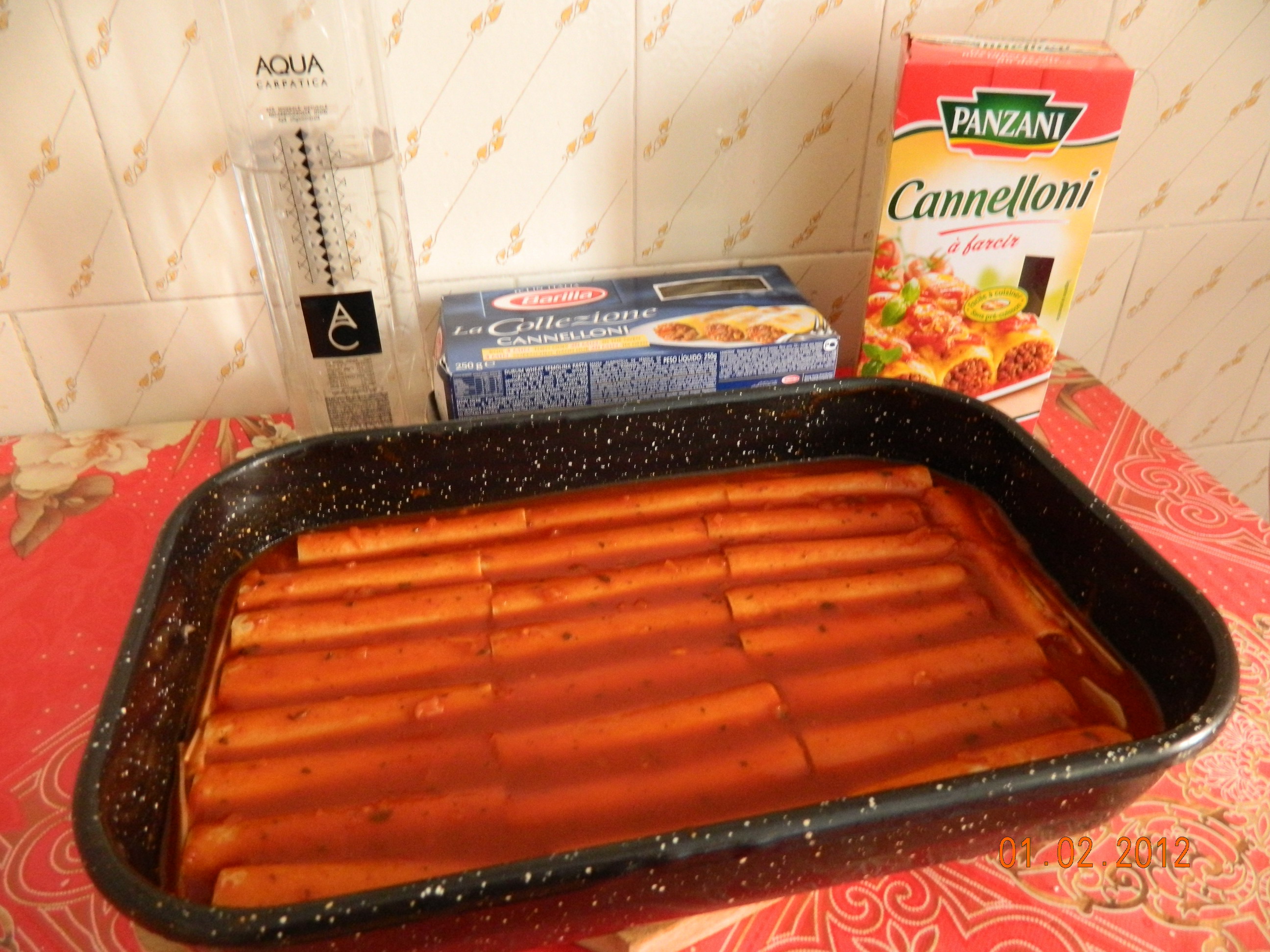 Cannelloni cu carne de pui