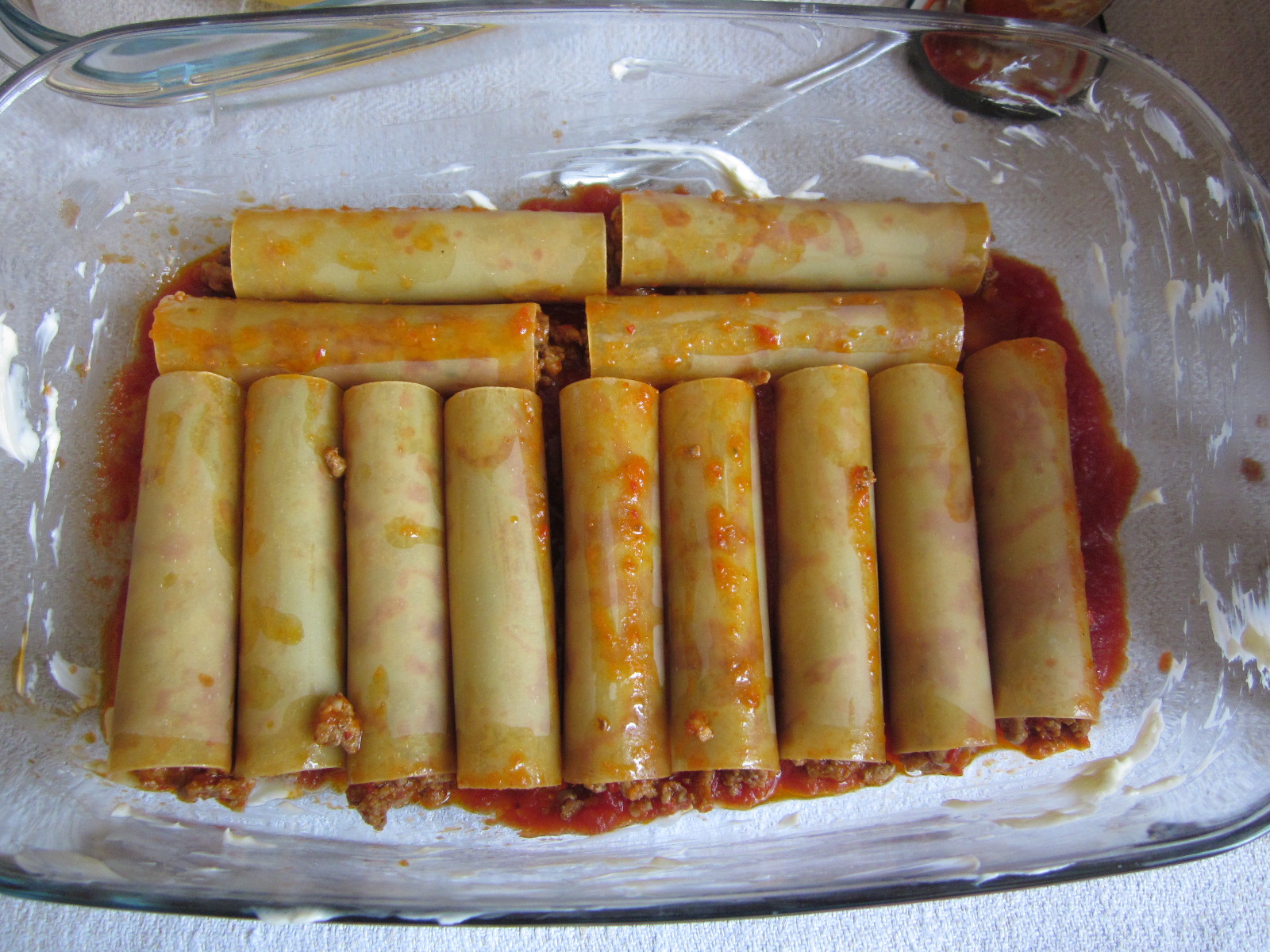 Cannelloni cu carne de vita si porc