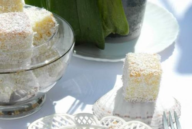 White Chocolate Lamington