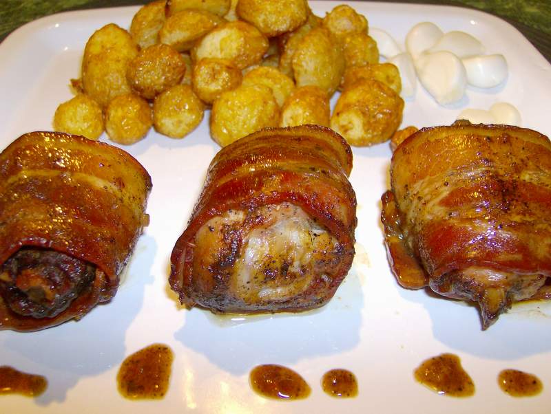 Ciocanele in bacon la cuptor