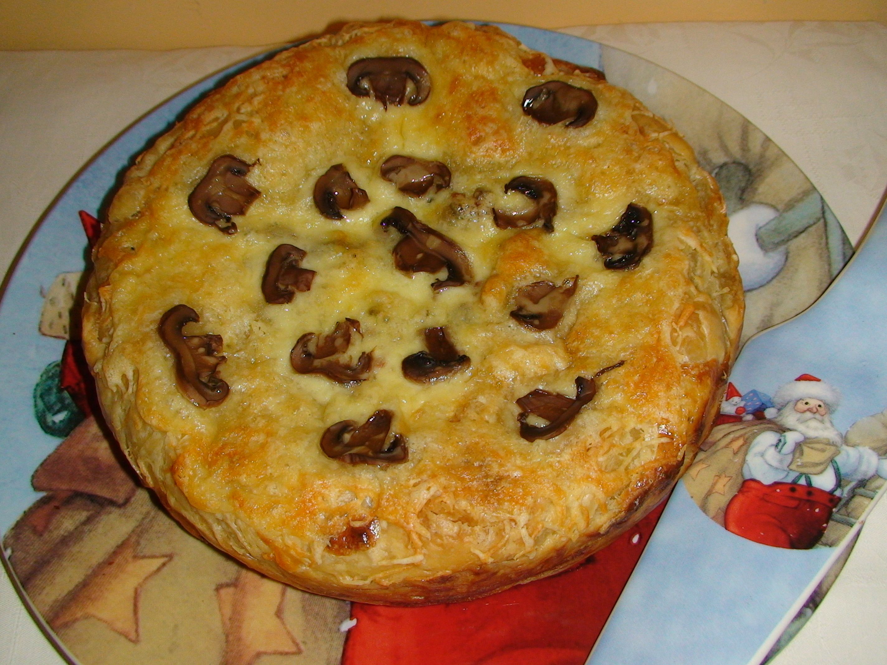 Quiche cu ciuperci