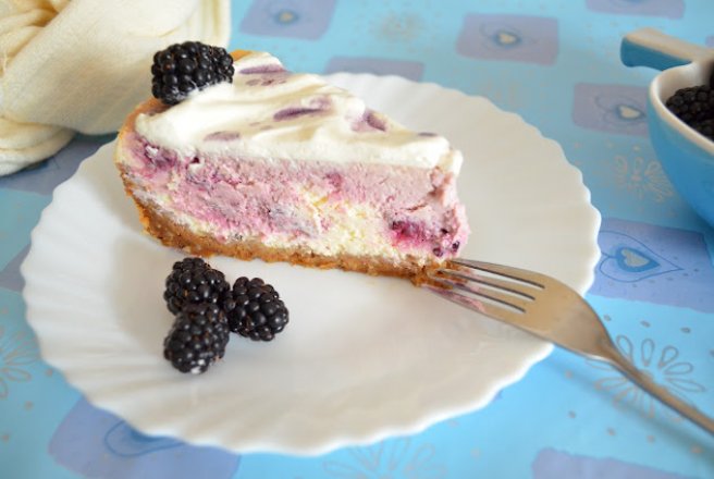 Blackberry cheesecake