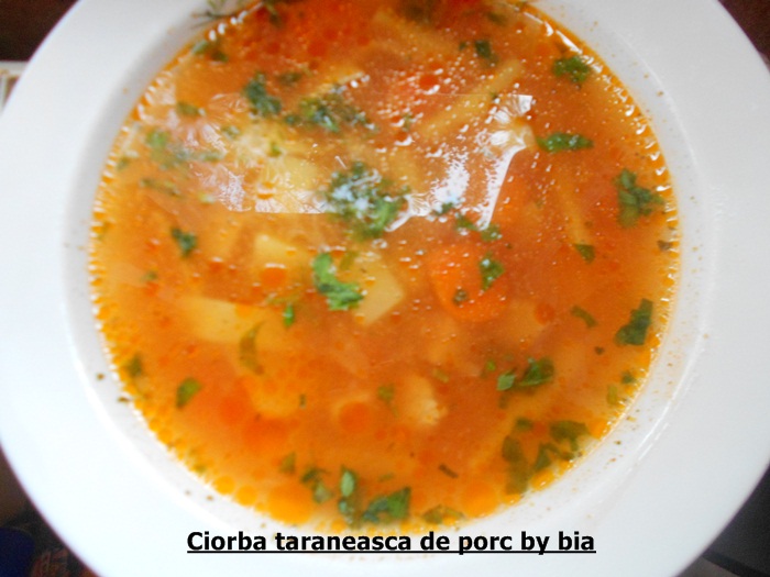 Ciorba taraneasca de porc