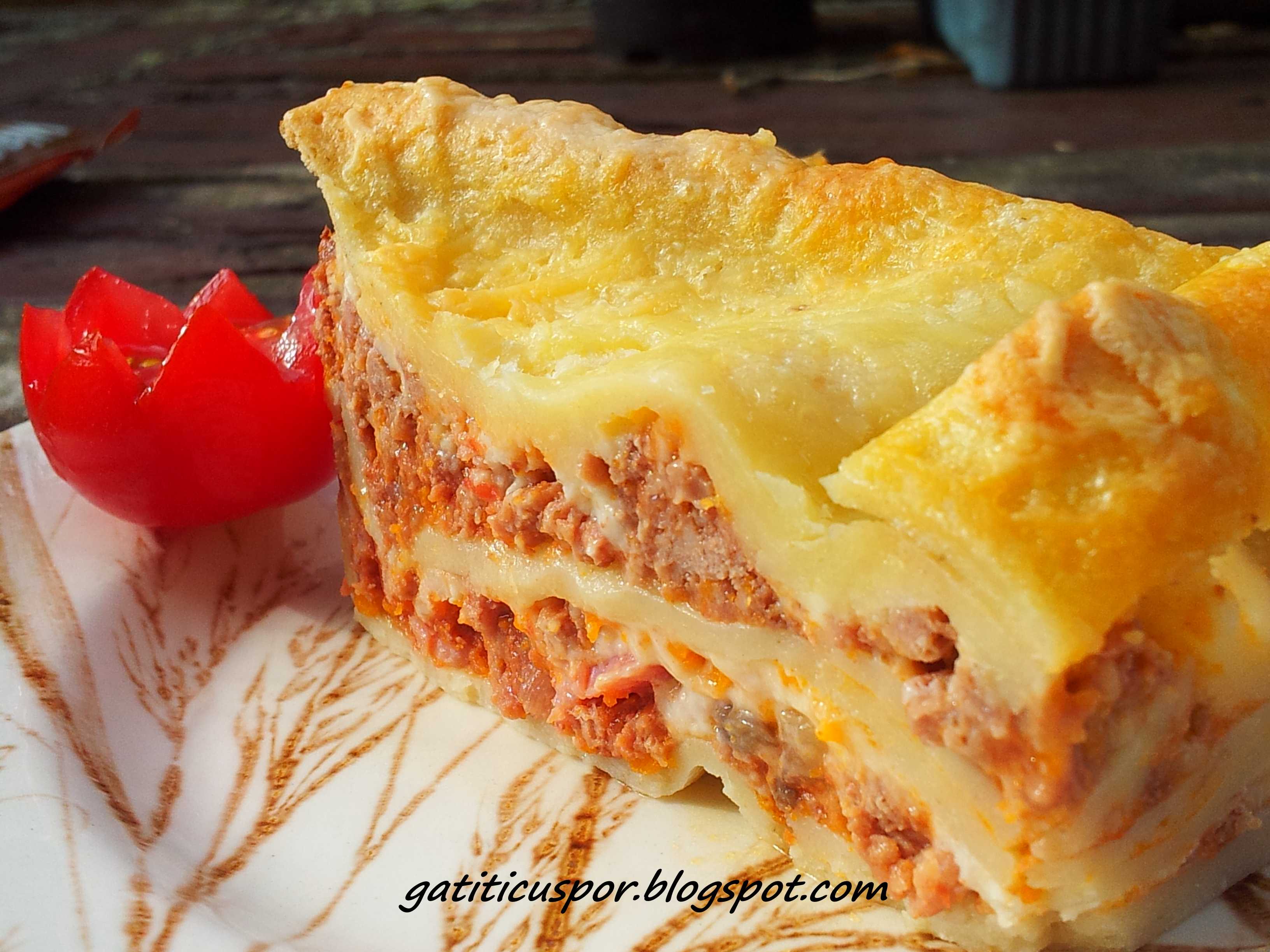 Lasagna cu paste de casa si sos Bechamel