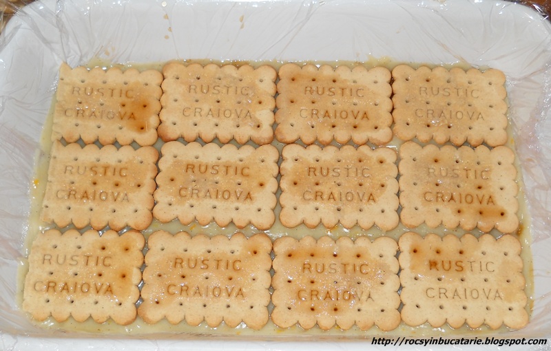 Tort de biscuiti cu crema de portocale (de post)