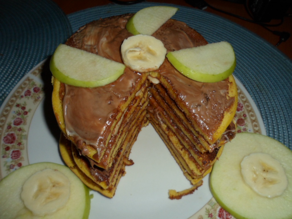 Pancakes cu Finetti si banane