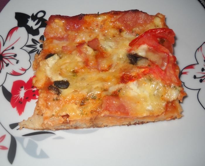 pizza cu blat de franzela