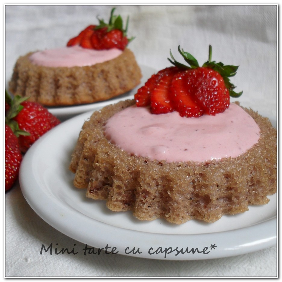 Mini tarte cu capsune