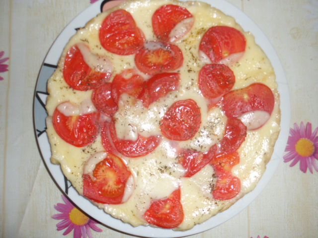 Quiche cu mozzarella si rosii