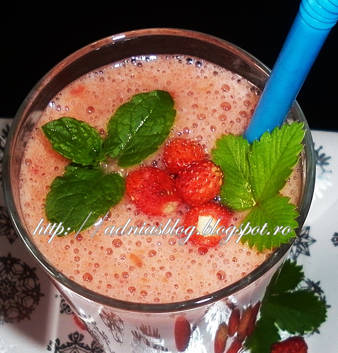 Smoothie de banane si visine