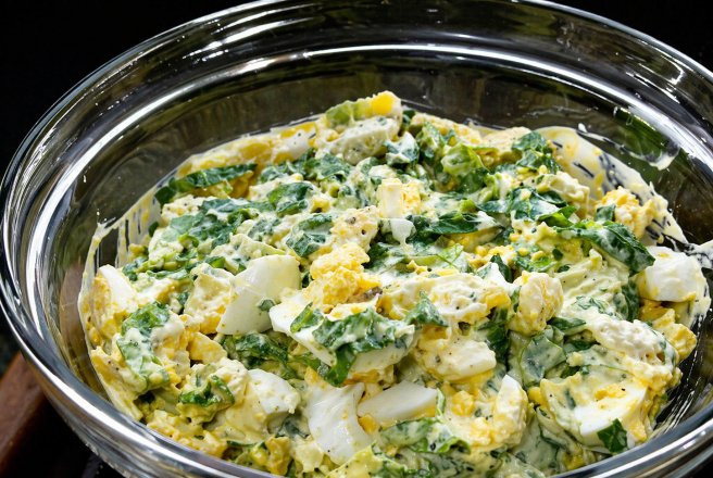 Salata de cartofi cu salata verde