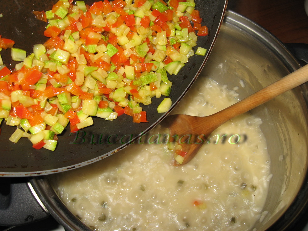 Risotto cu legume si rasol de curcan