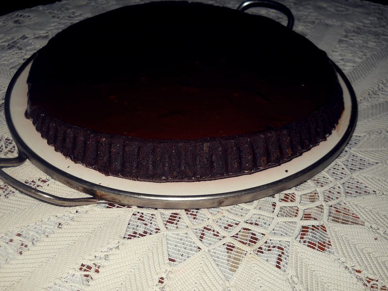 Tarta cu ciocolata si mousse de vanilie