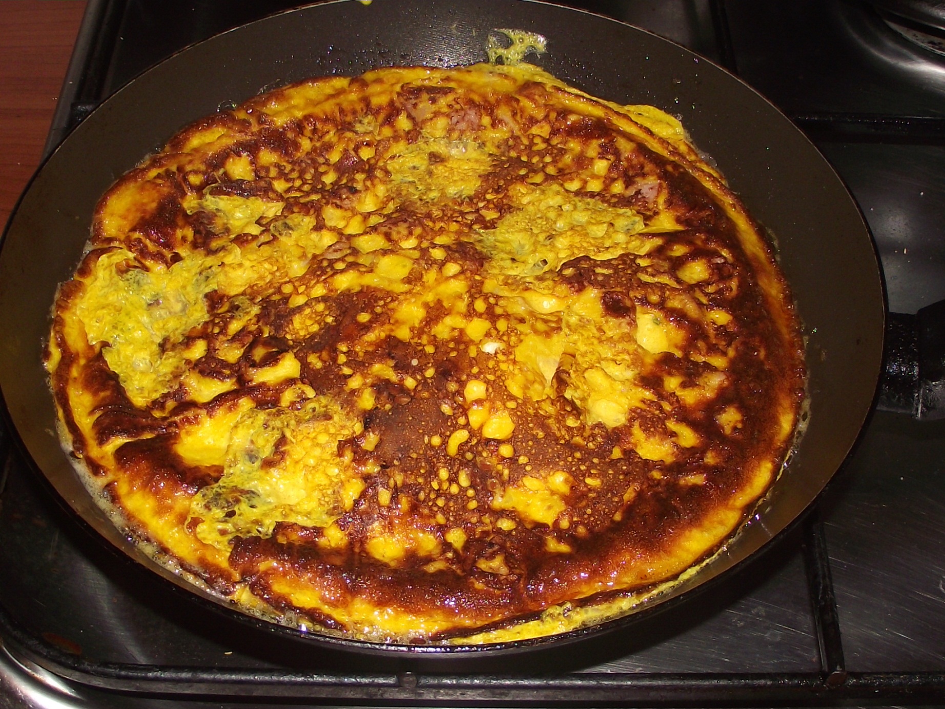 Frittata (Omleta) cu sunca si cascaval