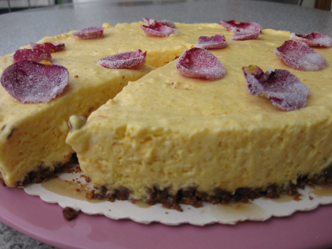 Aprikosenparfait Torte (Tort parfait de caise)