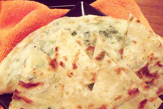 Scallion pancakes sau clătite cu ceapă