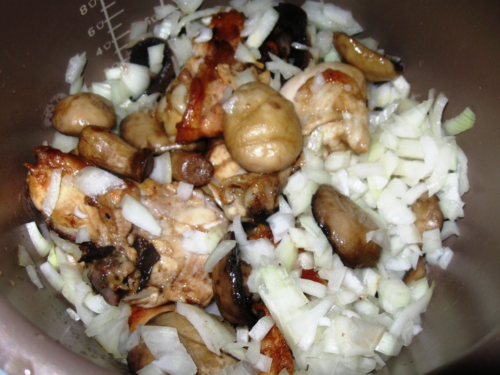 Ciulama de pui cu ciuperci - Philips Multicooker