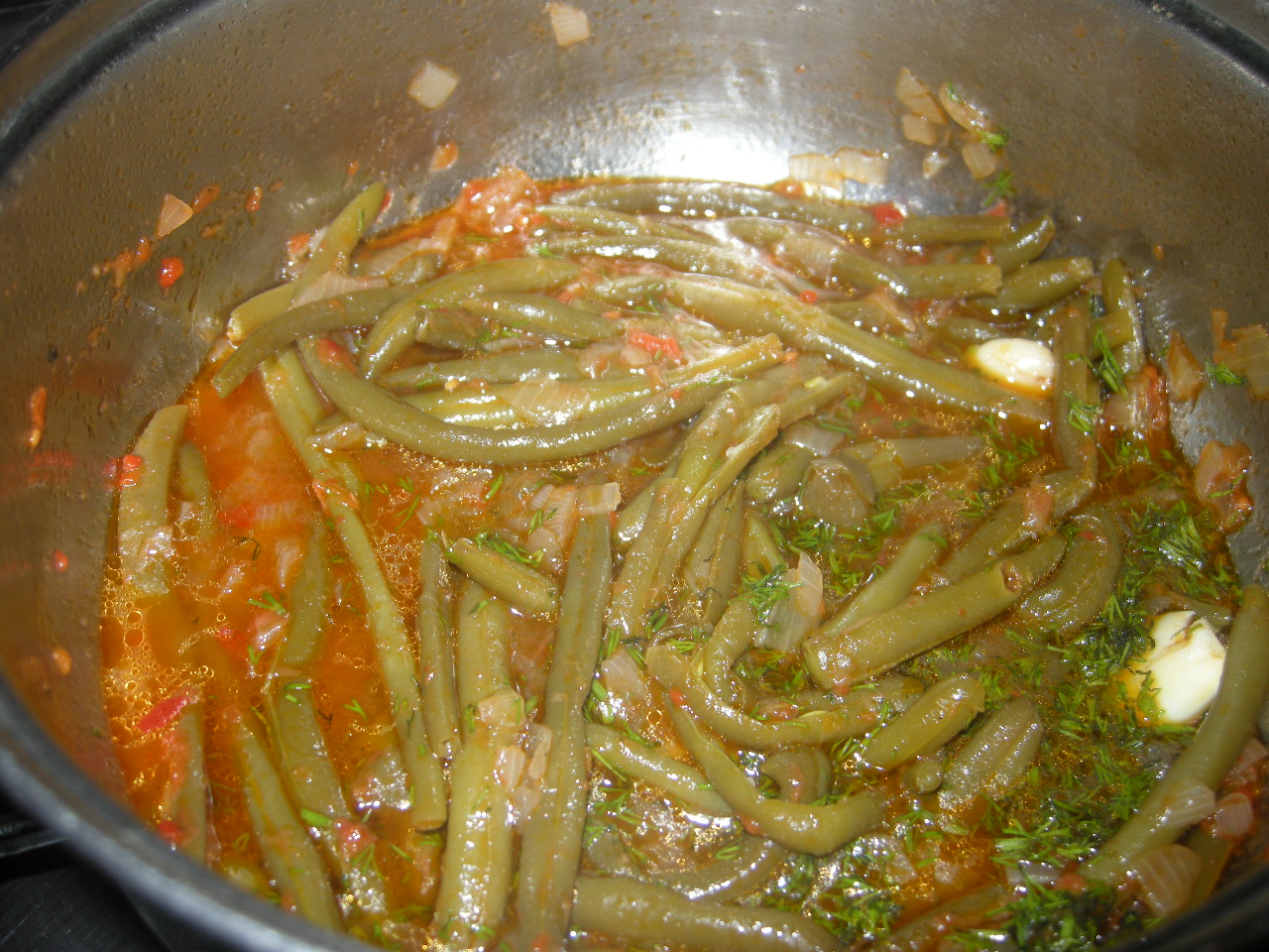 Mancare cu fasole verde