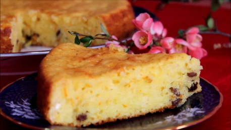 Prajitura cu iaurt si stafide