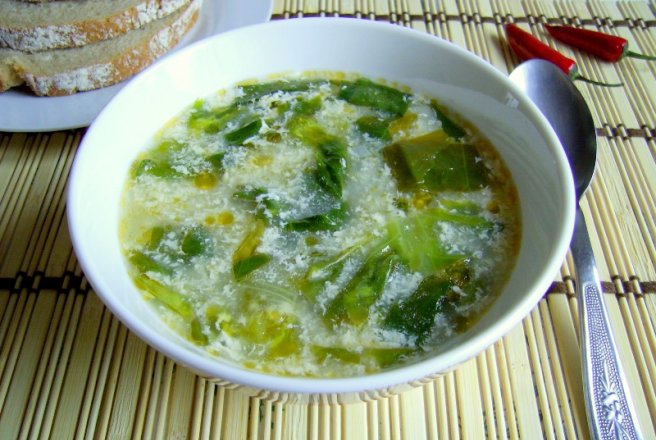 Ciorba de salata verde cu zdrente