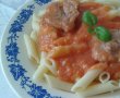 Penne cu sos de legume si carne de porc-5