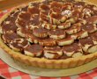 Tarta cu crema de vanilie si banane-11