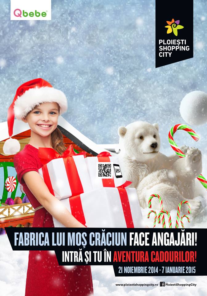 Magia sărbătorilor de iarnă revine în Ploiești Shopping City: Fabrica lui Moș Crăciun îşi redeschide porţile 