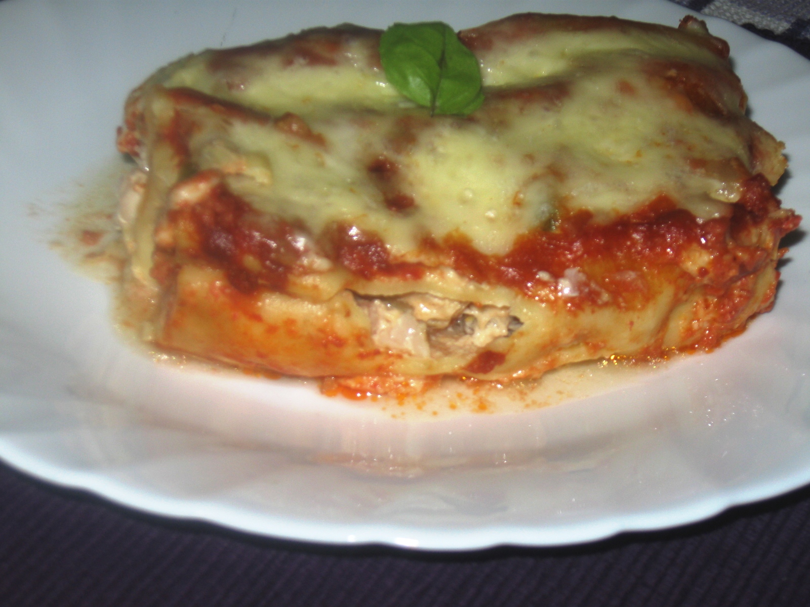 Cannelloni cu pui si ciuperci