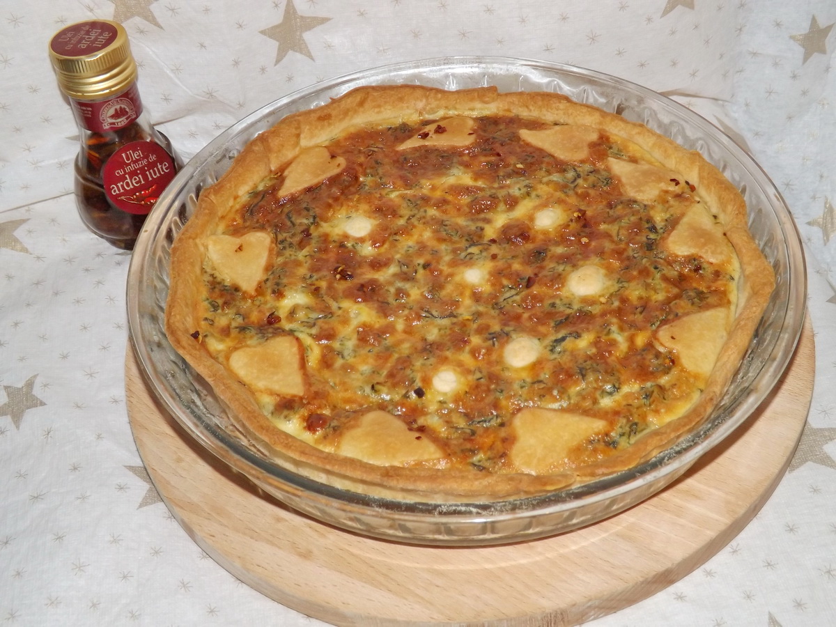 Quiche cu branzeturi si loboda