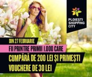 Mărţisor-gigant, ateliere creative, târg de cadouri şi  premii pentru fani - suprizele primăverii la Ploieşti Shopping City