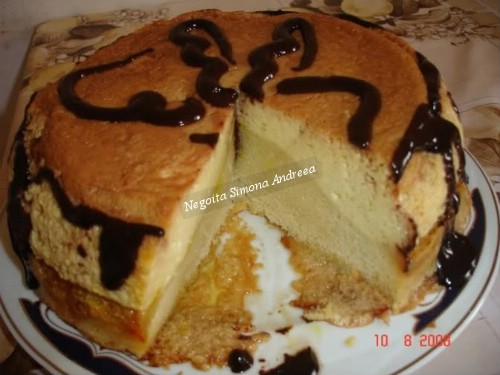 Tort crema de zahar ars