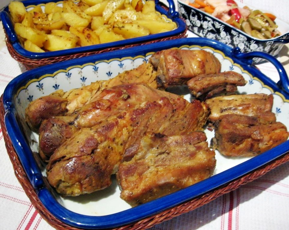 Friptura de porc, in crusta de mustar