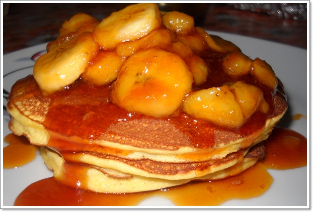 Pancakes cu banane