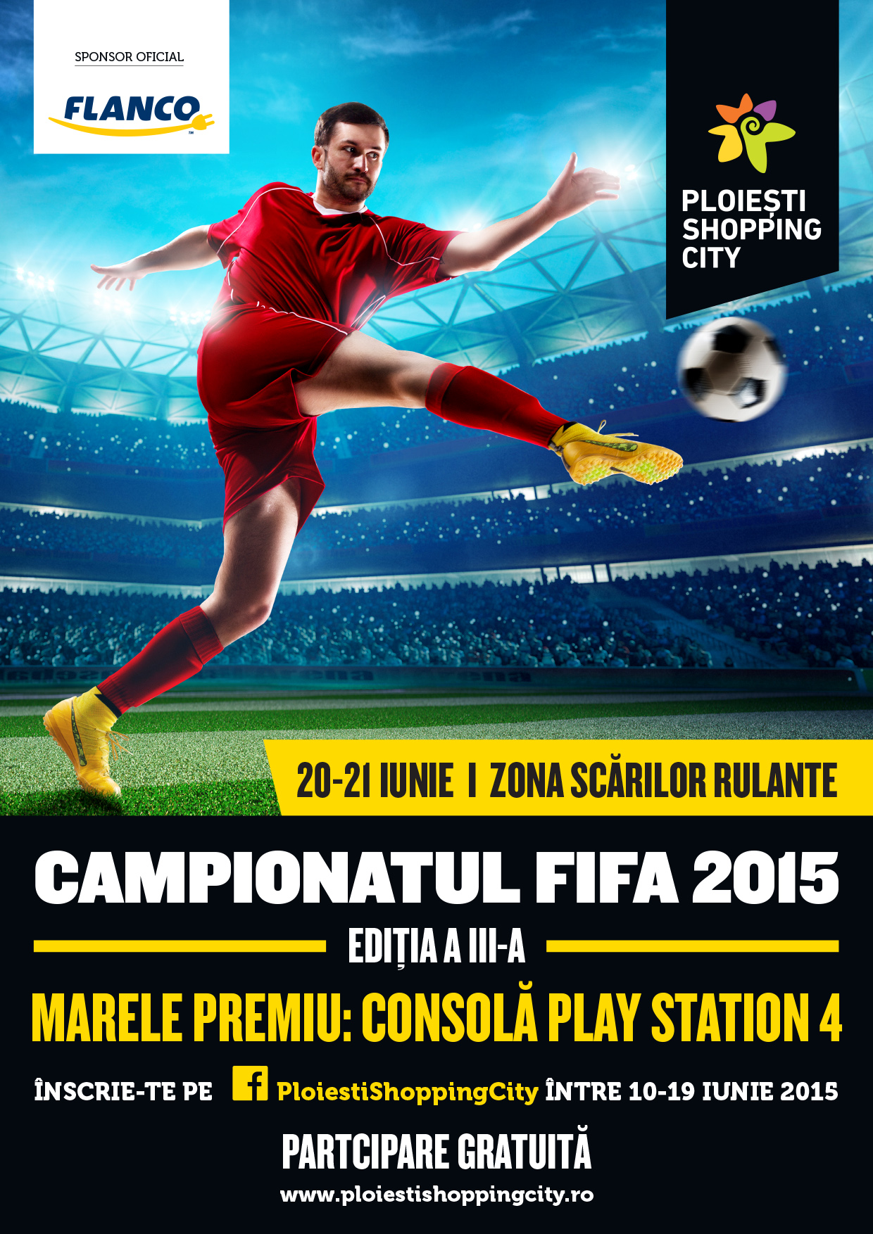 Ploiești Shopping City anunţă Campionatul Maraton FIFA 2015, ediţia a IIIa