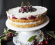 Tort cu visine, crema mascarpone si frisca-9